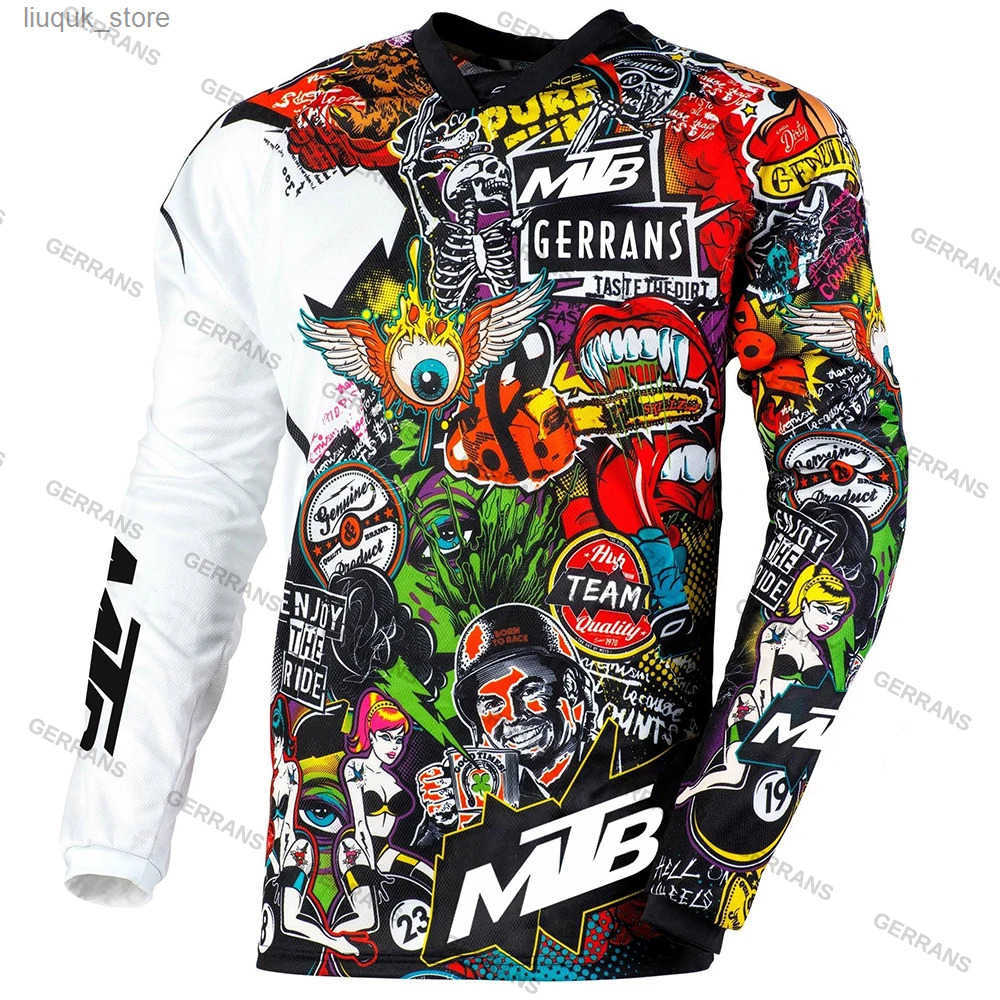 GGRRANS MTB Jerseys Mountain Bike MTB Shirts Offroad Long Slve Motocycle Motocross Sports Vêts de course Vêtements de cyclisme L2508163QFZ