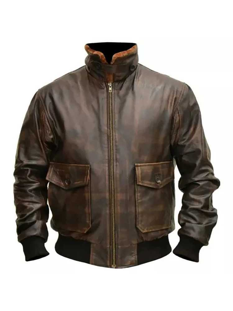 American Retro Pu Leather Bomber Jacket Coats Lapel Thickened Keep Warm Autumn Winter Long Sleeve Zipper Outdoor Cardigan JacketsXJ250818
