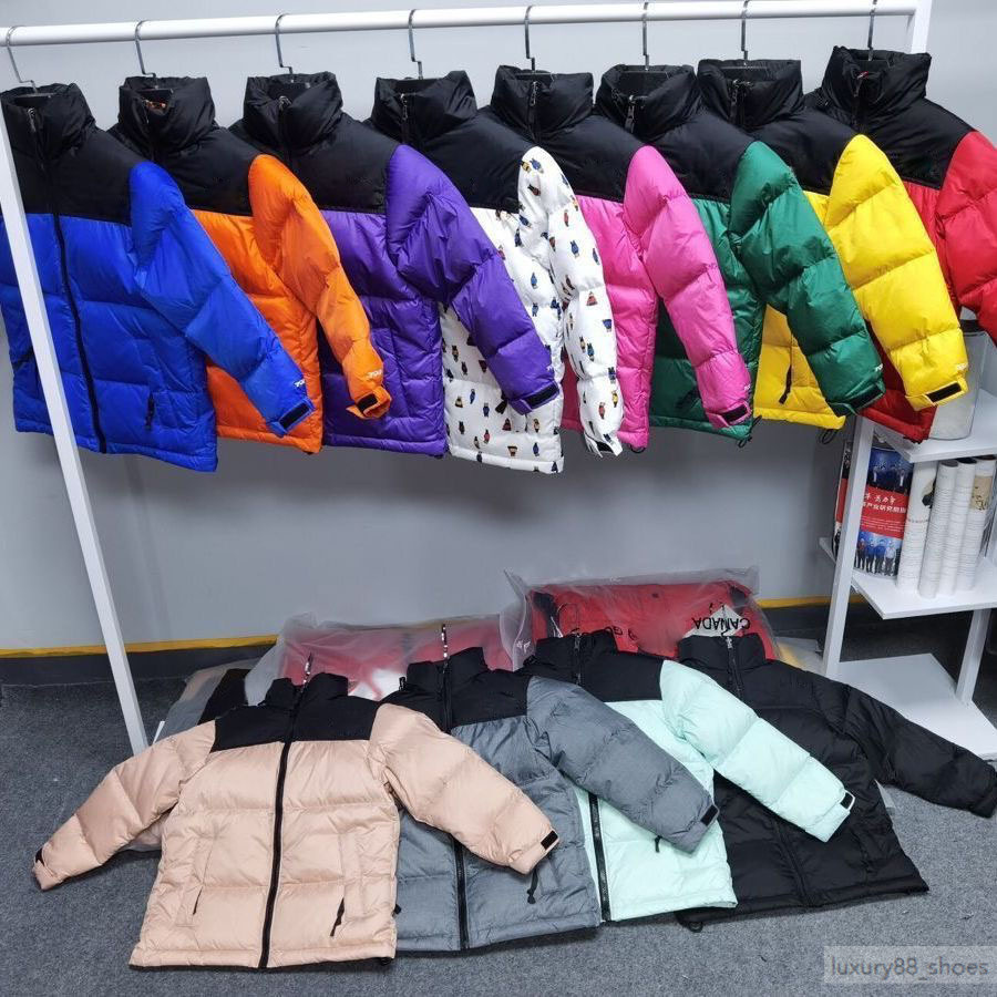 2025 kids children Down coat Jackets Parka Nnorth Winter Womens Men's Parkas Winter Couples Clothing Coat face Couple Thickface warm Jacket War