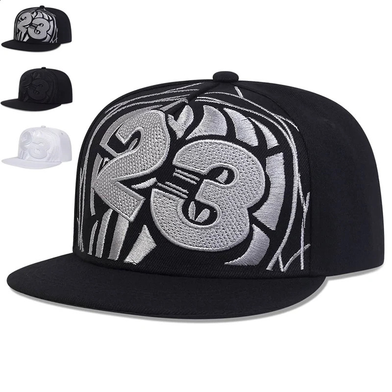 Unisex 23 Basketball Embroidery Hiphop Hats Spring Autumn Adjustable Casual Baseball Caps Outdoor Sunscreen Hat 250807