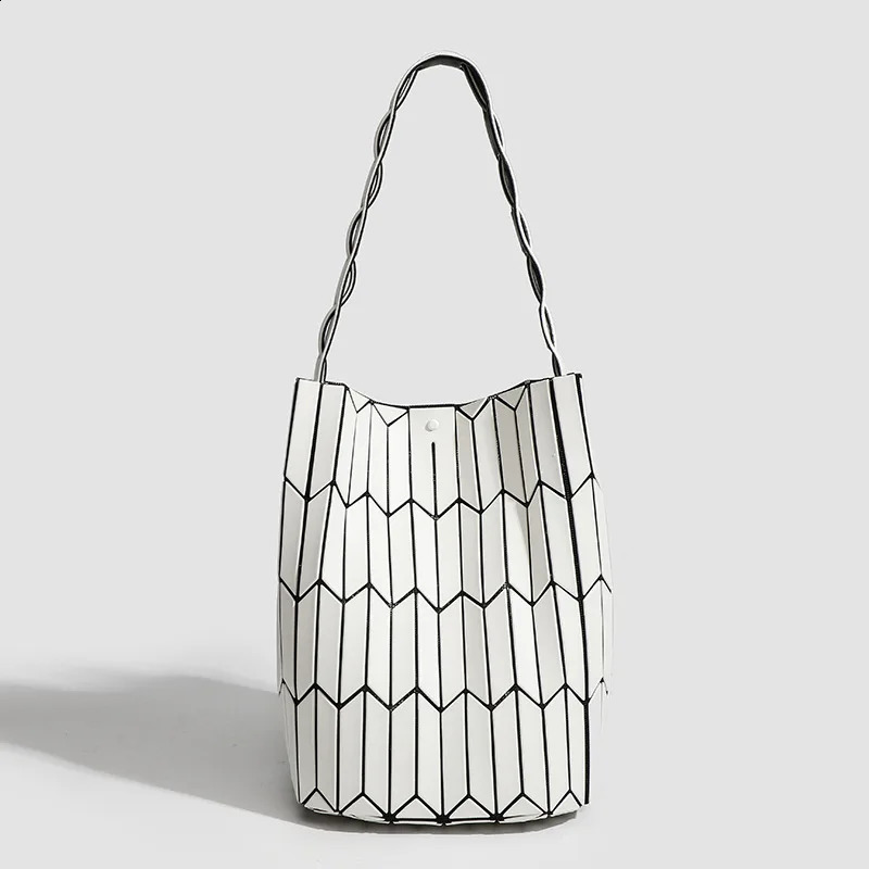 Niche à la mode n Geométrique Rhombus Couleur assortie Sac de godet polyvalent aisselle de panier de légumes portables Portable 250815