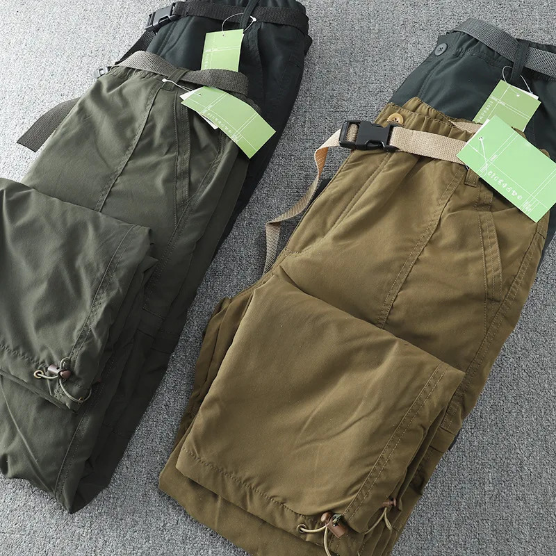 Waterproof Windproof FleeceLined Outdoor Pants Mens StraightLeg Casual Trousers With Multiple Pockets For Winter 250818
