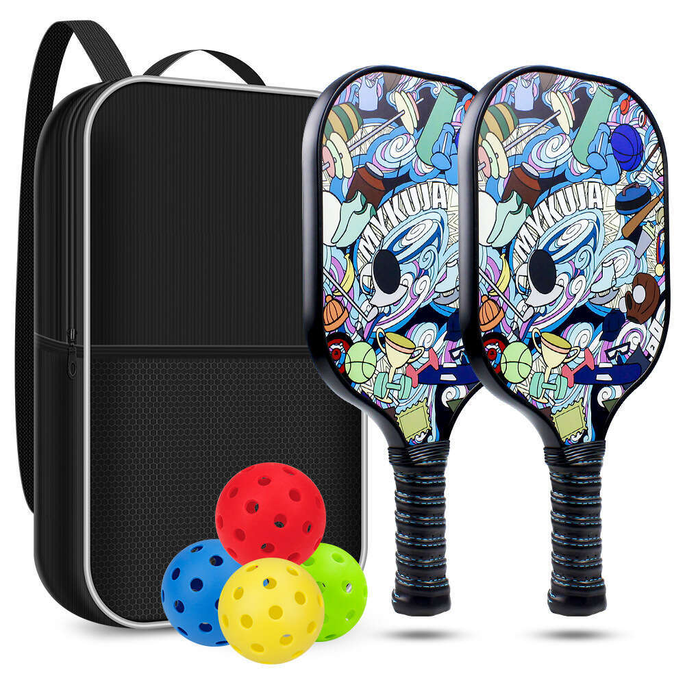 Glass Carbon Fiber + Set Direct Sale Shock absorption Pickleball Racket