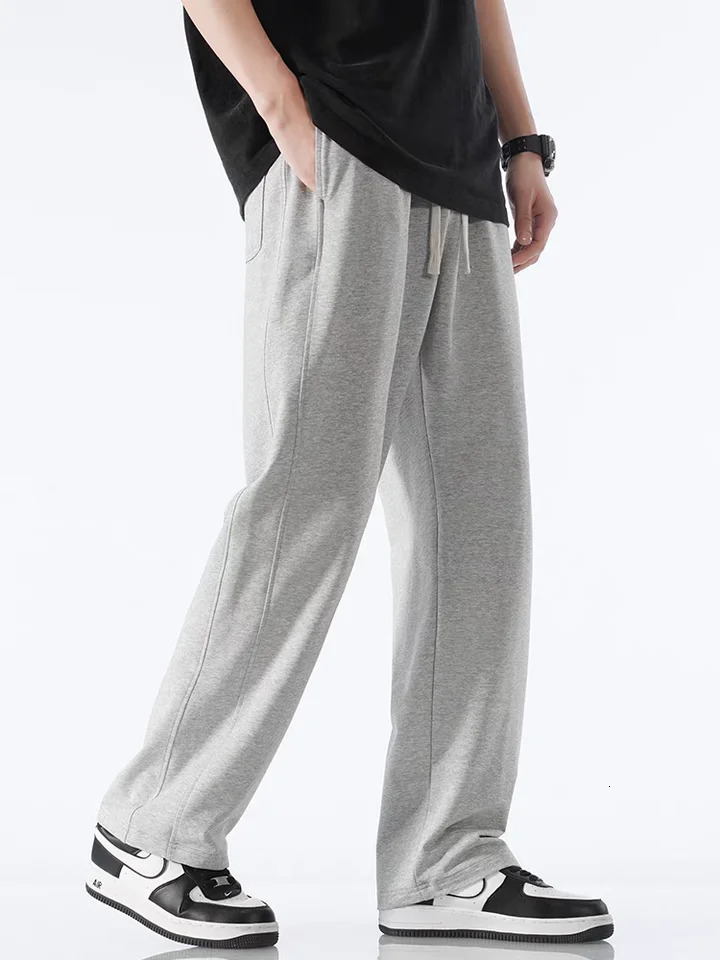 Mens Summer Sport Pants Lightweight Cotton Straight Leg Sweatpants MenWomen Unisex Couples Loose Fit Gym Trousers 250818