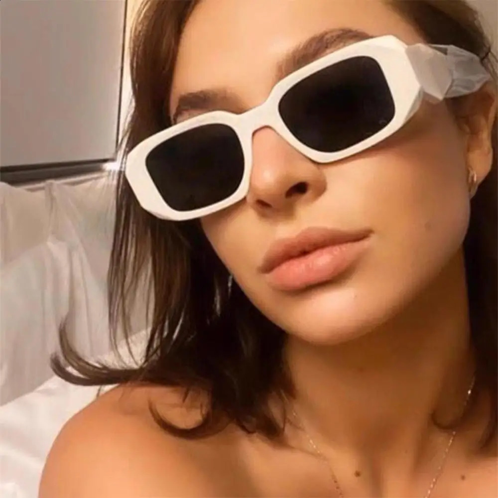 Rectangle Sunglasses Womens Sunglasses Retro Sun Glasses 90s Vintage Square Frame Men Shades UV400 Irregular Cycling Sunglasses 250815