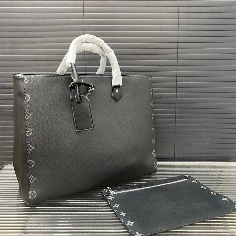 designer men pure leather black crossstripe briefcase messenger bags laptop bag business office bag cross-body traveling shoulder bag purse