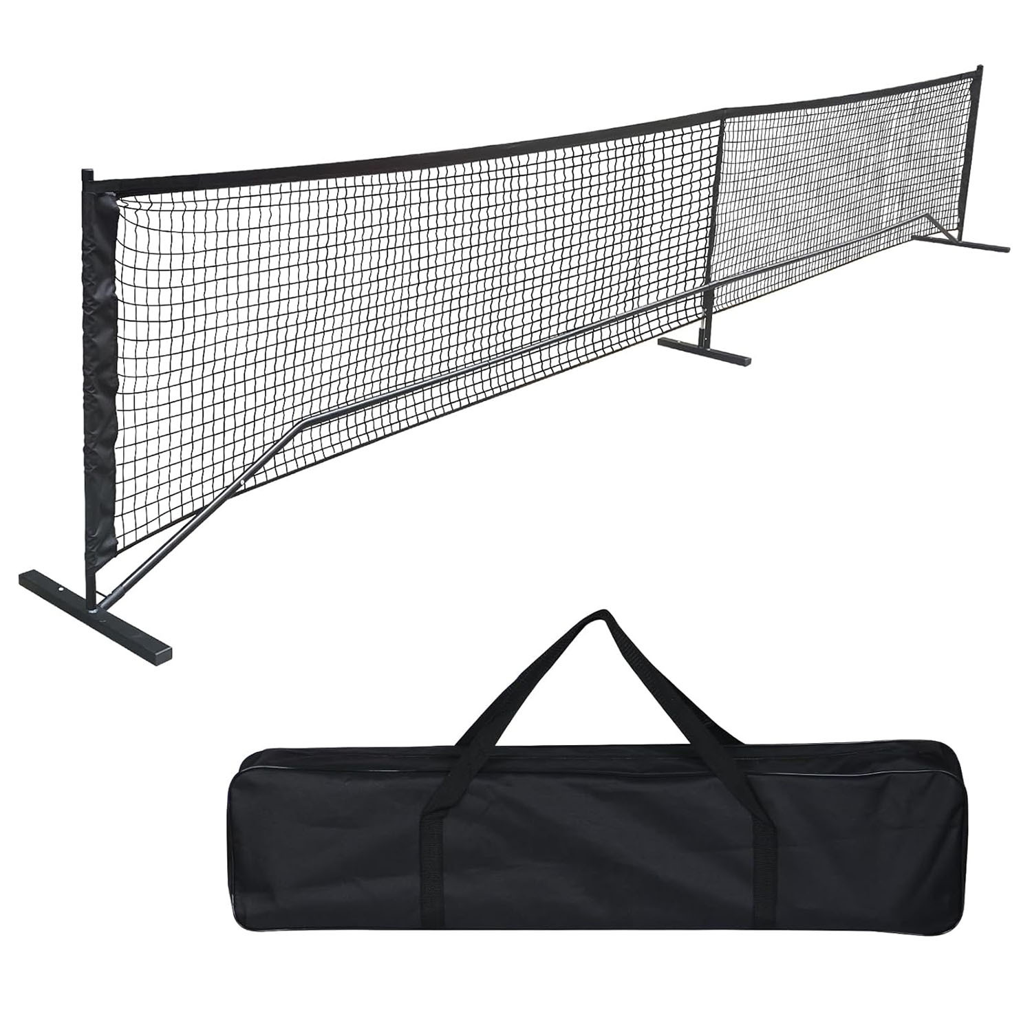 Outdoor pickleball net, removable net, simple mobile net, standard net column 6.7 meters 22FT-image-1071557593