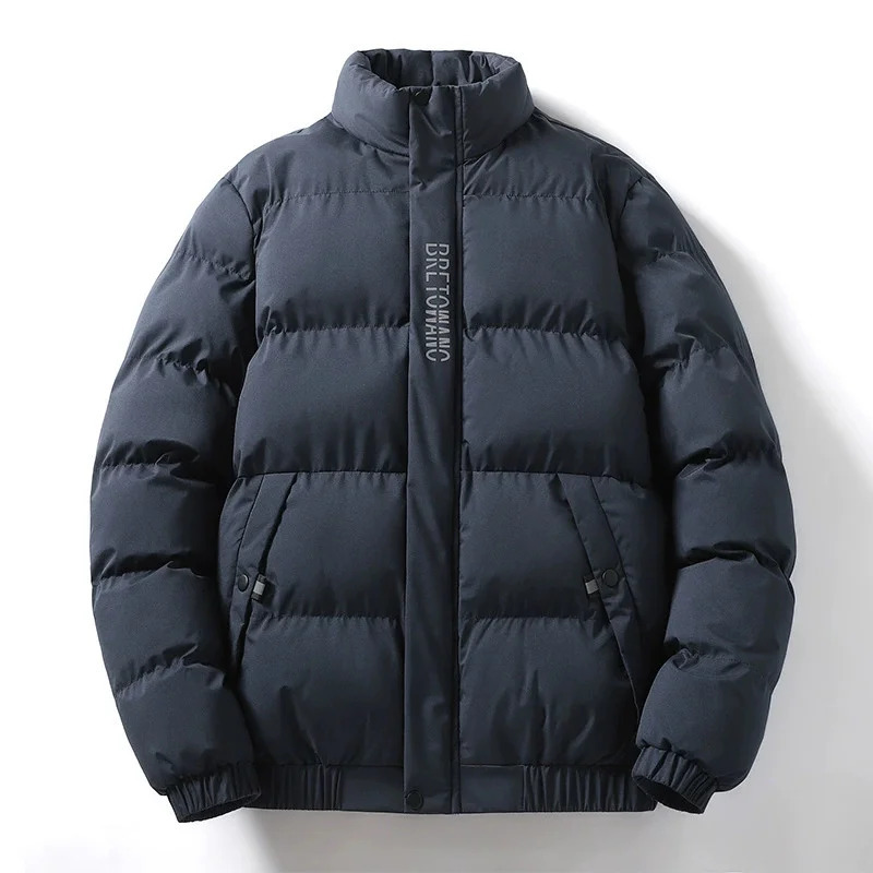 Veste d'hiver pour hommes coton rembourrés de travail de taille plus décontractée baseball 250818