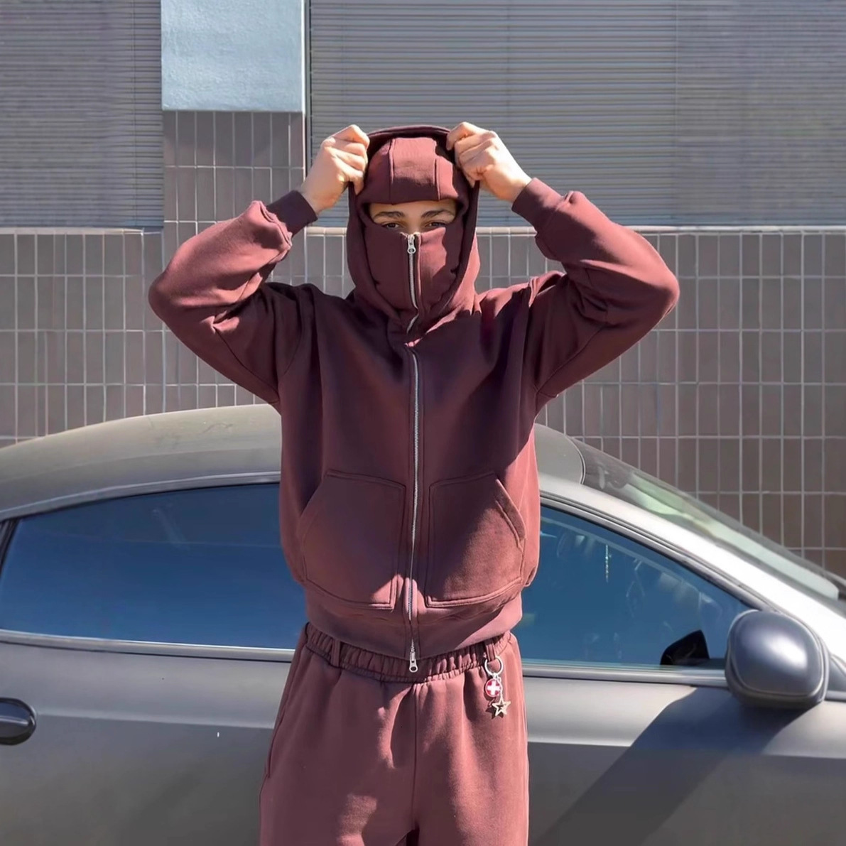 Nouveau nouveau sweat à sweat d'hiver d'automne unique marque Unisexe Double Hood Design sweat à capuche lâche