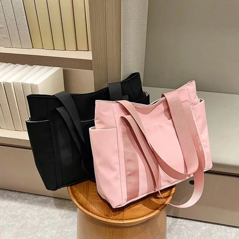 Womens Bag er Bags Nylon Commuting Shoulder Handbag Solid Color Tote Bag Mommy Large Capacity Vacation Handbag2024 250814