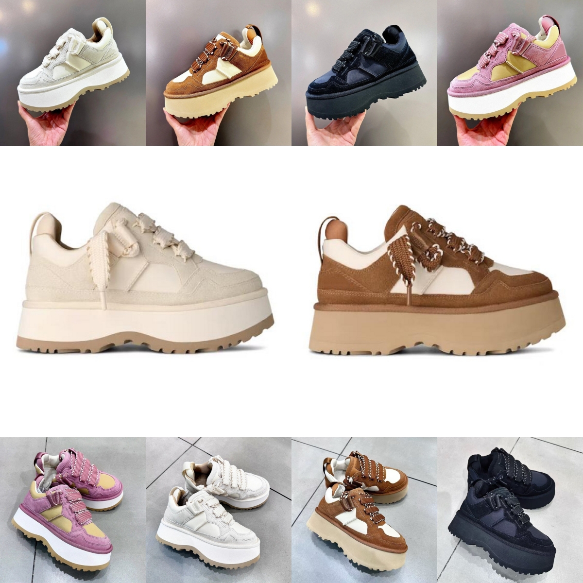 Boots de neige Astromel Suede cheville plate chaussures décontractées Bottes de créateurs courtes Bottes à lacers de mode Black Black Jasmine Pur