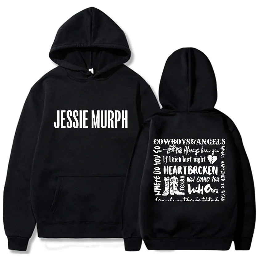 Jessie Murph Hip Hop Hoodie Printed Gothic long-sleeved hoodie Grunge Clothing Vintage Moletom Hoodie 250818