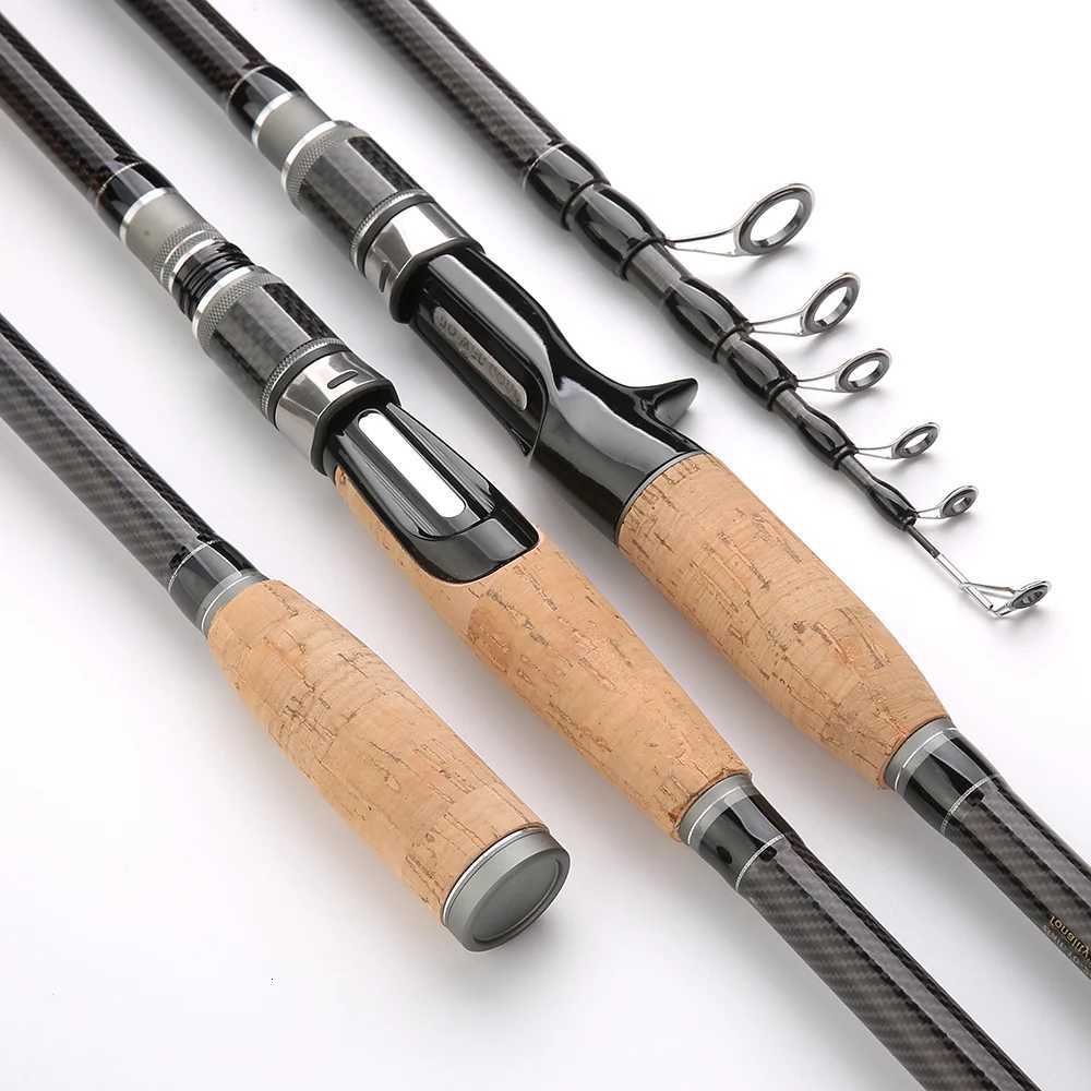 Portable Telescopic Fishing Rods 1.8M - 3.0M Carbon Fiber Ultralight Spinning Casting Fishing Rod Lure Fishing Tackle Y250818