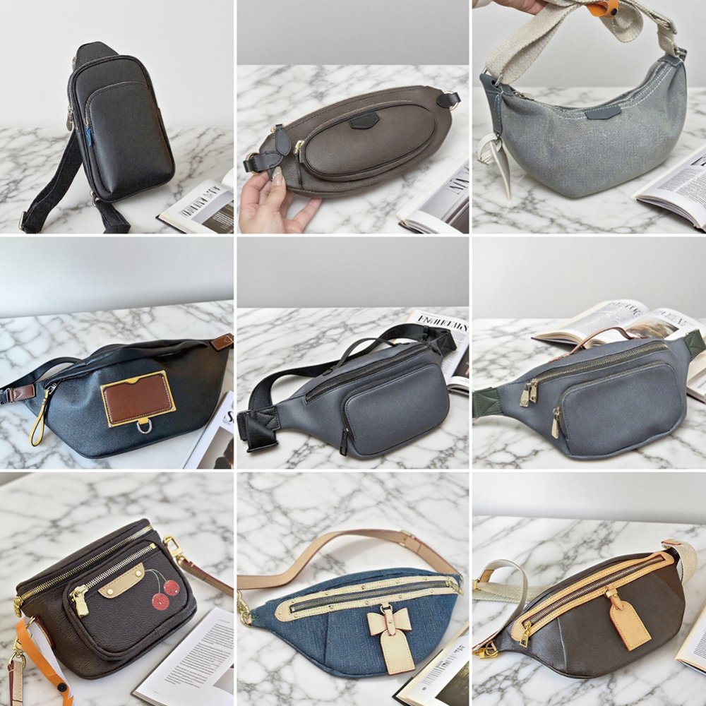 Designer Waist Bag Men Jean Bumbag Women Leather Zipper Chest Bag Shoulder Bag