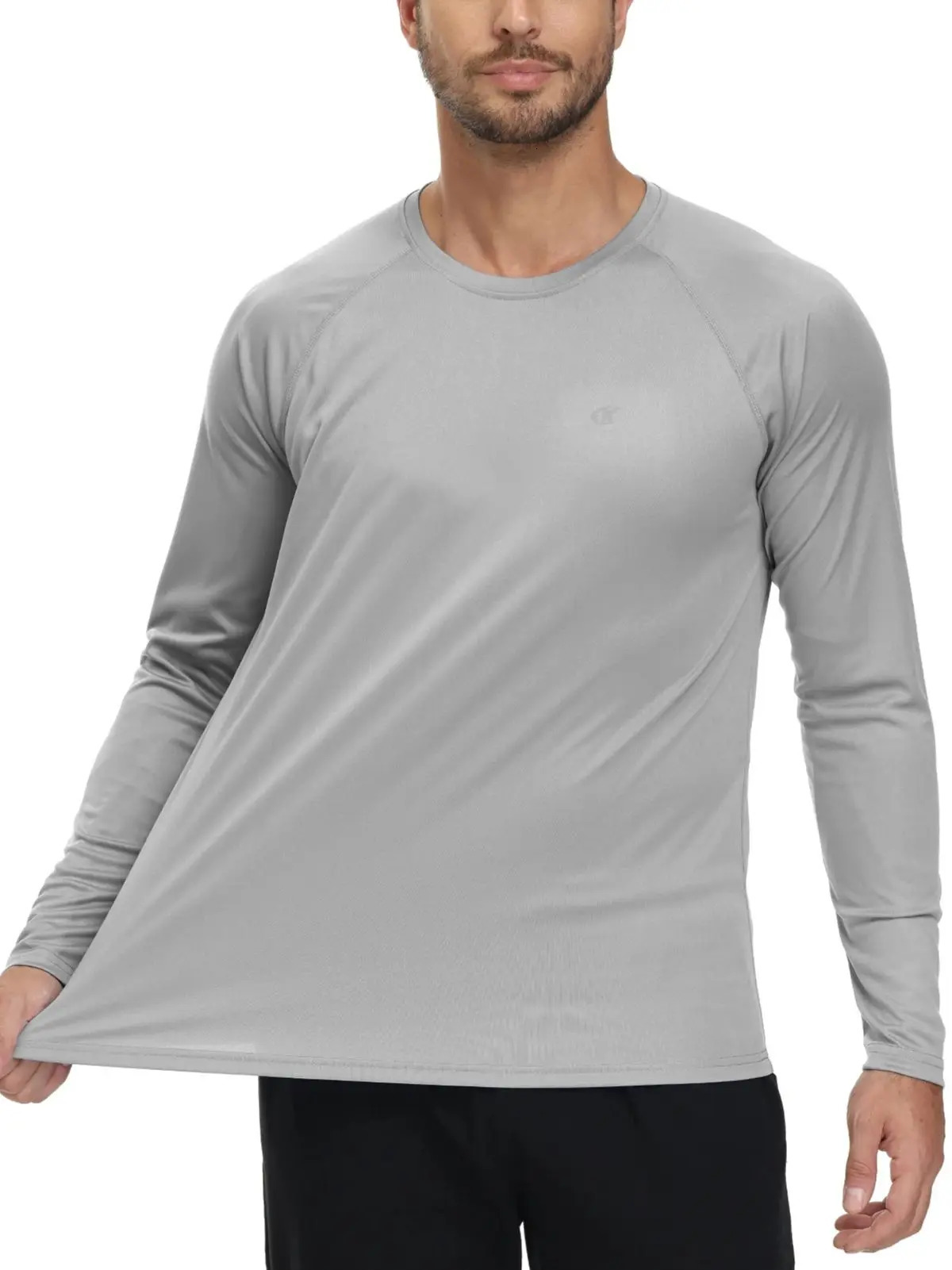 Hommes upf 50 à manches longues Tshirt Rash Guard Tops Breathable Tops Pullover pour Sport Fishing Randing Workout Outdoor Beach 250818