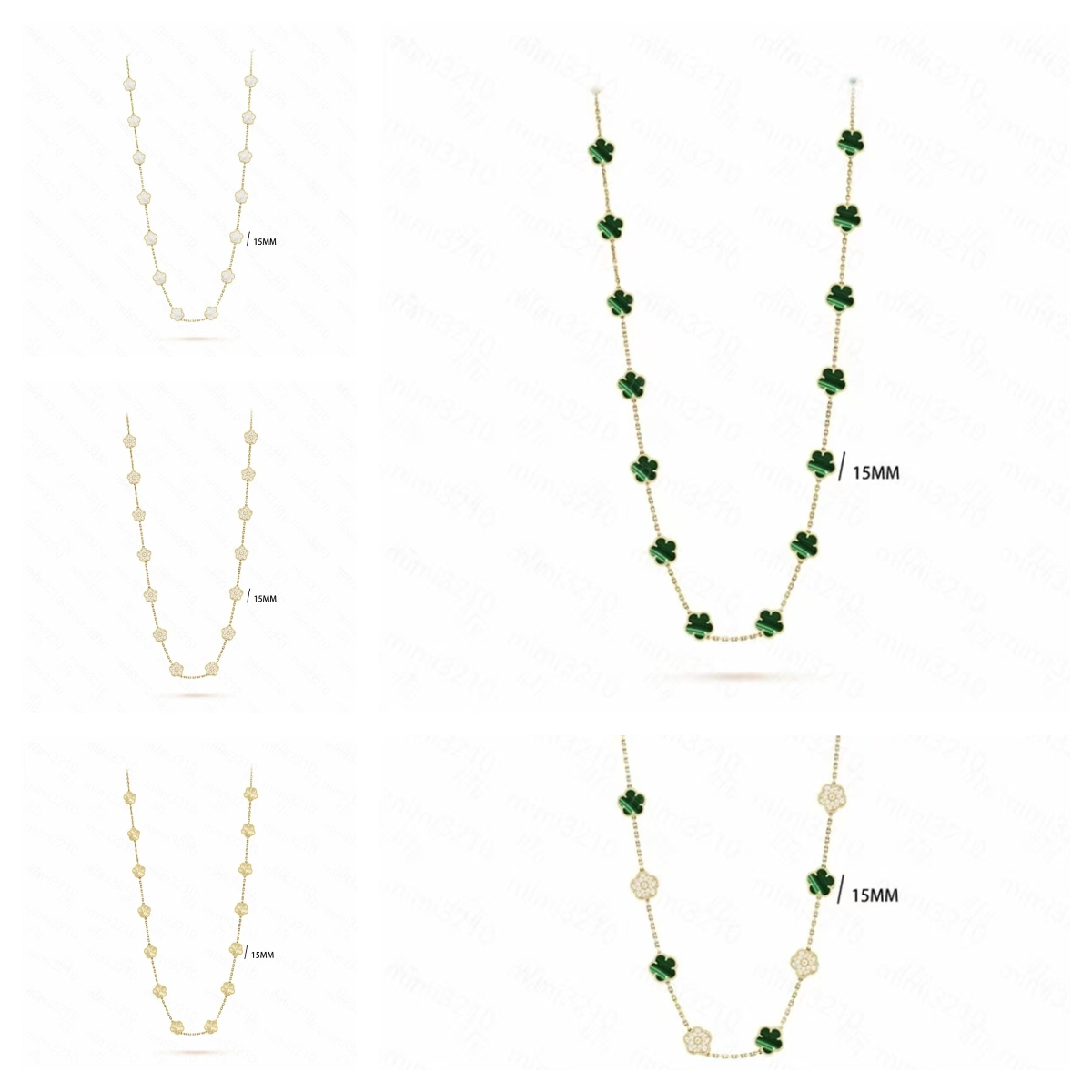 Collier Collier Collier de conception de luxe Bijoux Multi-couleurs conception en acier inoxydable Colliers plaqués or 18 Colliers de bijoux de c