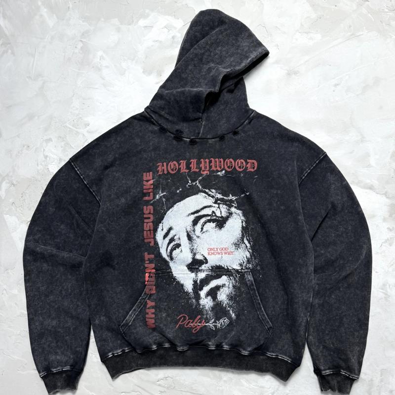 Sweats à capuche masculins Yao Fashion Oversize Vintage Vintage Coton Tops Pullover Street Streetwear Sweatshirt décontracté pour hommes