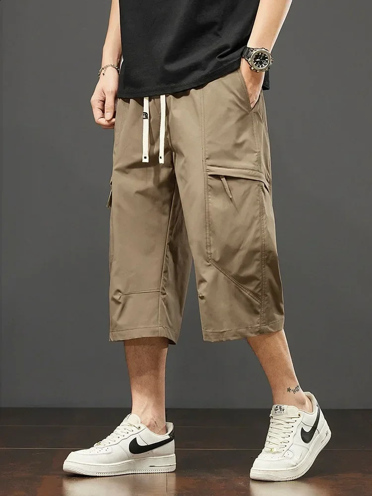 Short cargo hommes travaillant pantalon recadré d'été mince décontracté sports bermudas mode homme 250815