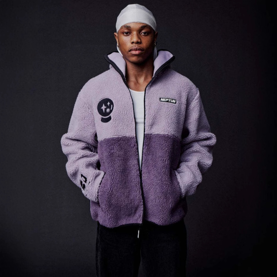 2025 Autumn Winter Ninja Face Mask hoodie Unisex Fleece Zipper Personalized Embroidery Hooded Sweatshirt Jacket