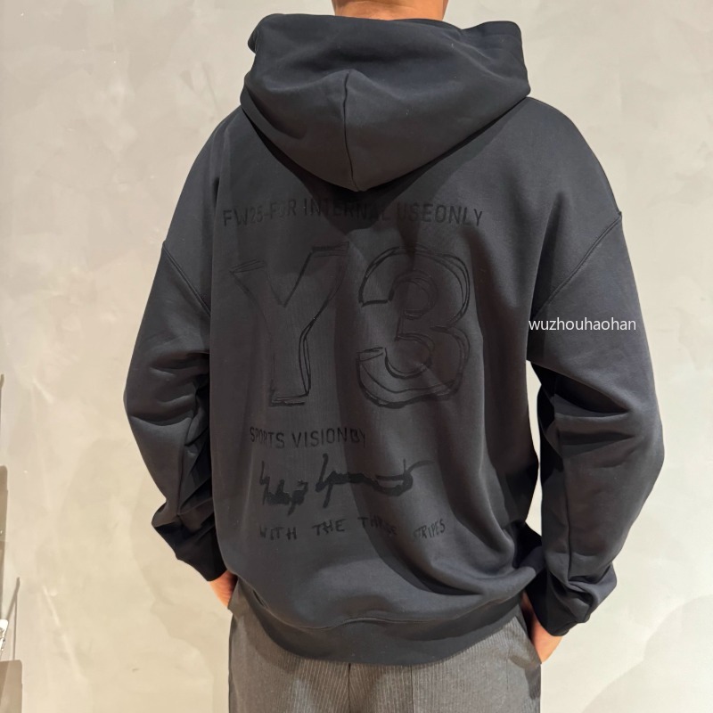 Hoodie Y3 Printed Hooded Sweater Mens Loose Casual Coat Hoodies Y1289
