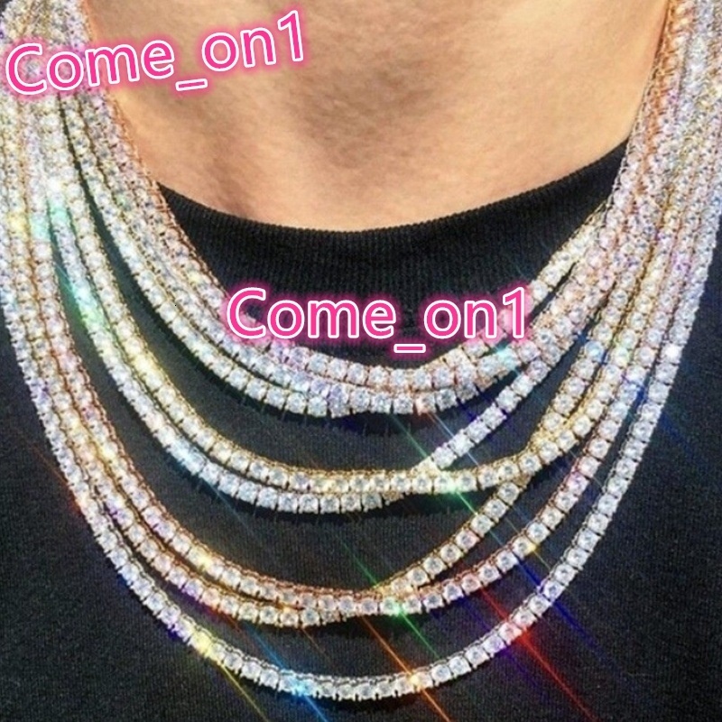 316L Stainless Steel Iced Out Hip Hop Jewelry 18K Gold Plated 3A 5A CZ Cubic Zirconia Diamond Tennis Chain Bracelet Necklace
