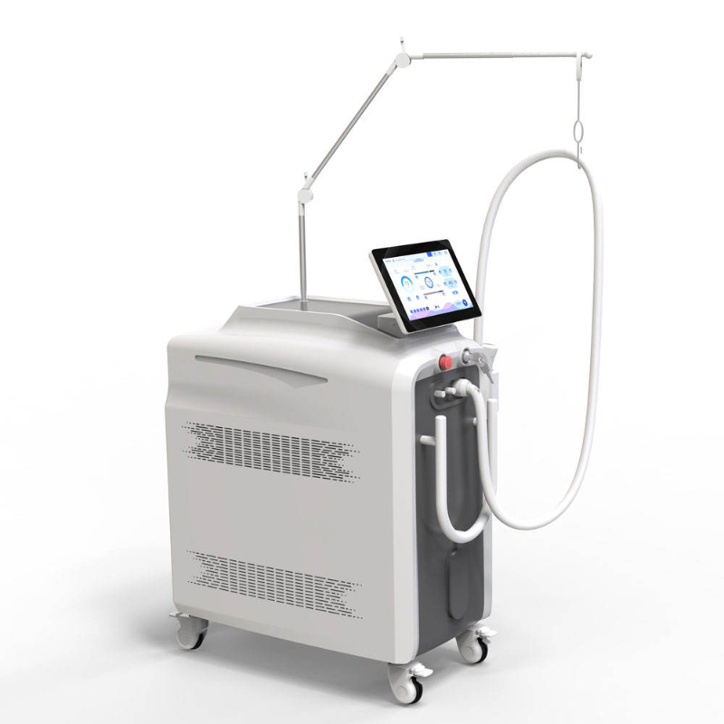 Machine d'épilation au laser Alexandrite à double vague, dispositif de beauté professionnel de 755 nm et 1064 nm, pigmentation cutanée et équipem