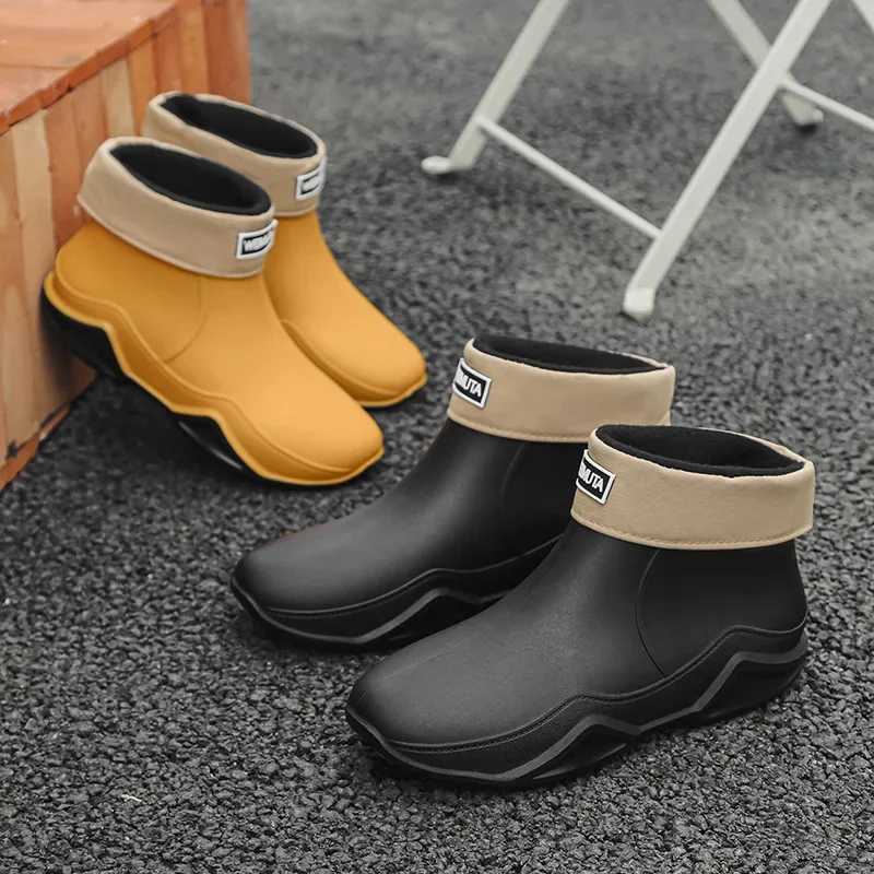 Chaussures de pluie à faible cylindre pour hommes et femmes pêche en plein air chaussures étanches style élégant pour les bottes de pluie usagère