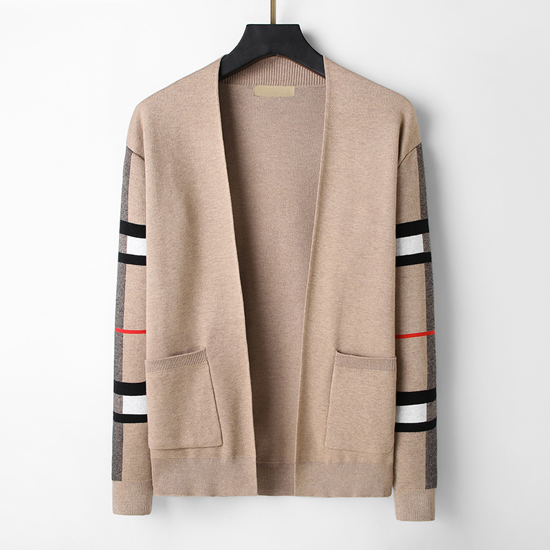 Fashion Designer Winter Men Knitted Sweater Cardigan Cotton Breathable Knitwear Jumper Long Sleeve Round Collar Casual Embroidery Mens Knitting Swea