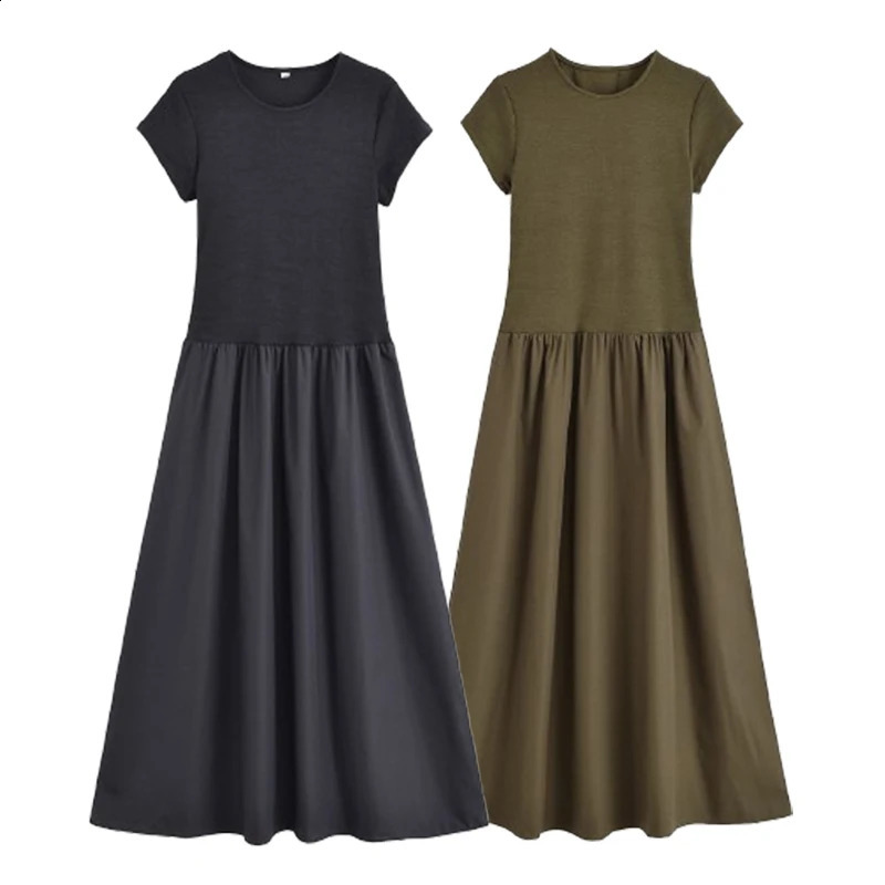 Traf plissée de longues robes pour femmes en tricot sans manches maxi femme femme vintage fête des femmes décontractées 250801