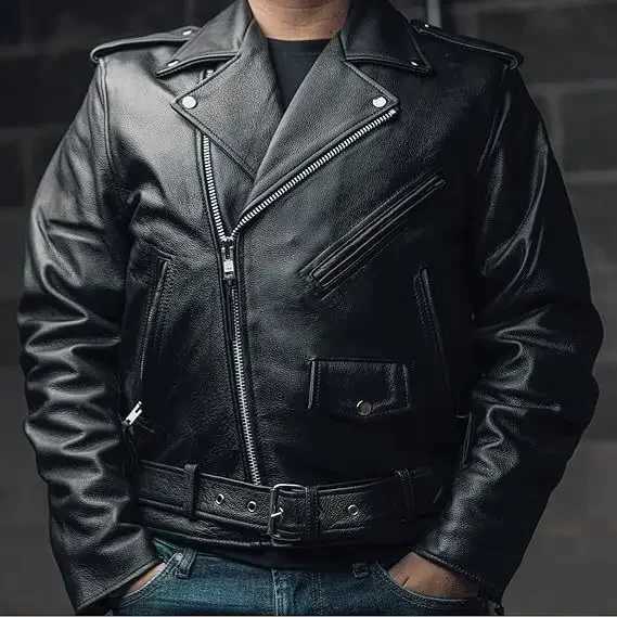 Locomotive Mens Leather Jackets Fashion Solid Casual Mens Jackets XJ250818