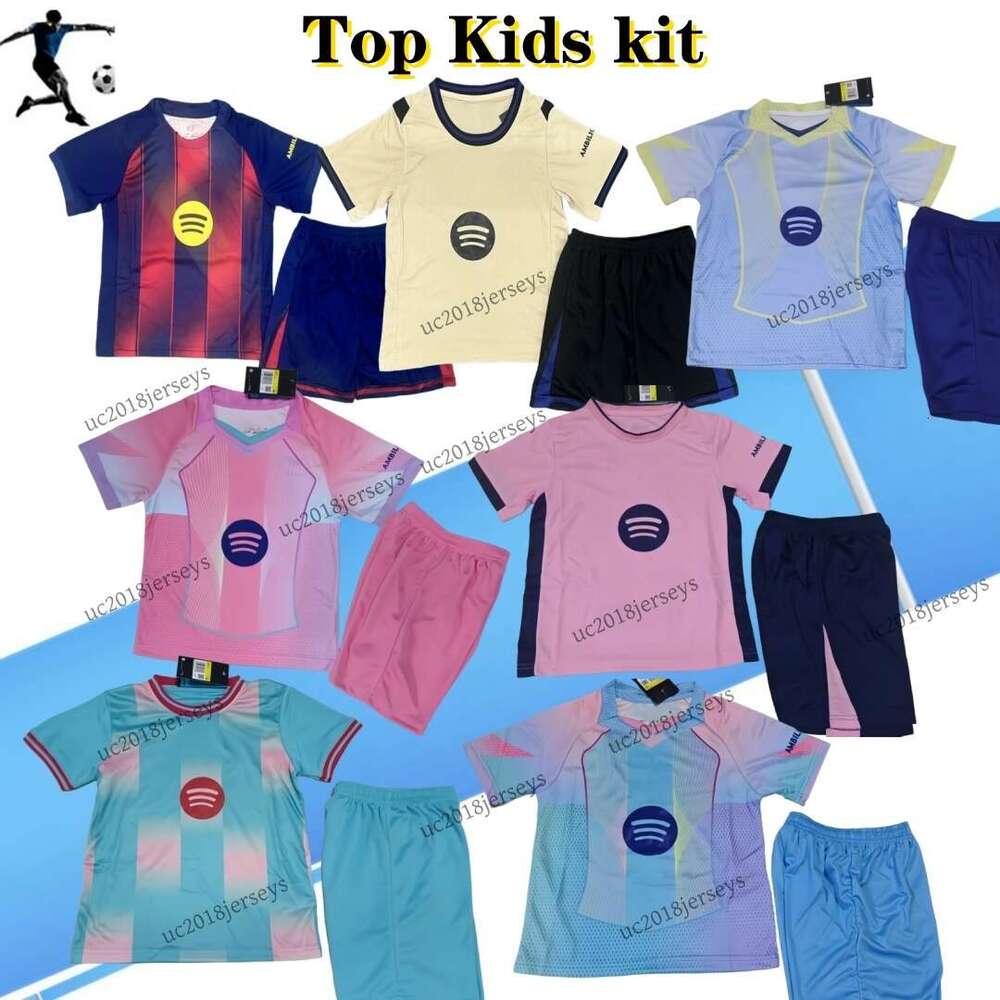 Kids kit 25 26 LAMINE YAMAL Lewandowski RASHFORD soccer jerseyS OLMO GAVI Raphinha FERRAN 2025 2026 children football shirt kids home away training