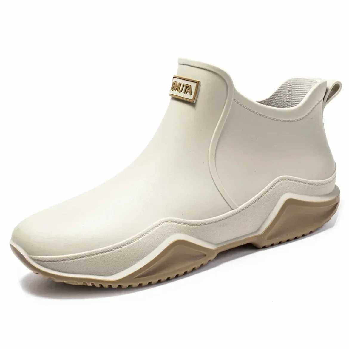 Nouveaux bottes de pluie en plein air hommes hauts de randonnée de pêche chaussures d'eau de pêche anti-glissement