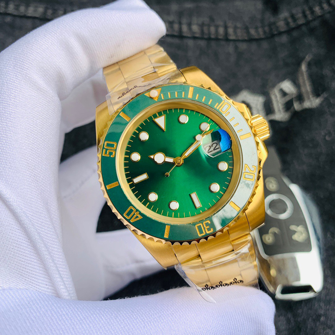 MENS AAA HIGHEND Watch Top Homme Designer Mens 40 mm Sapphire Verre en acier inoxydable à mode