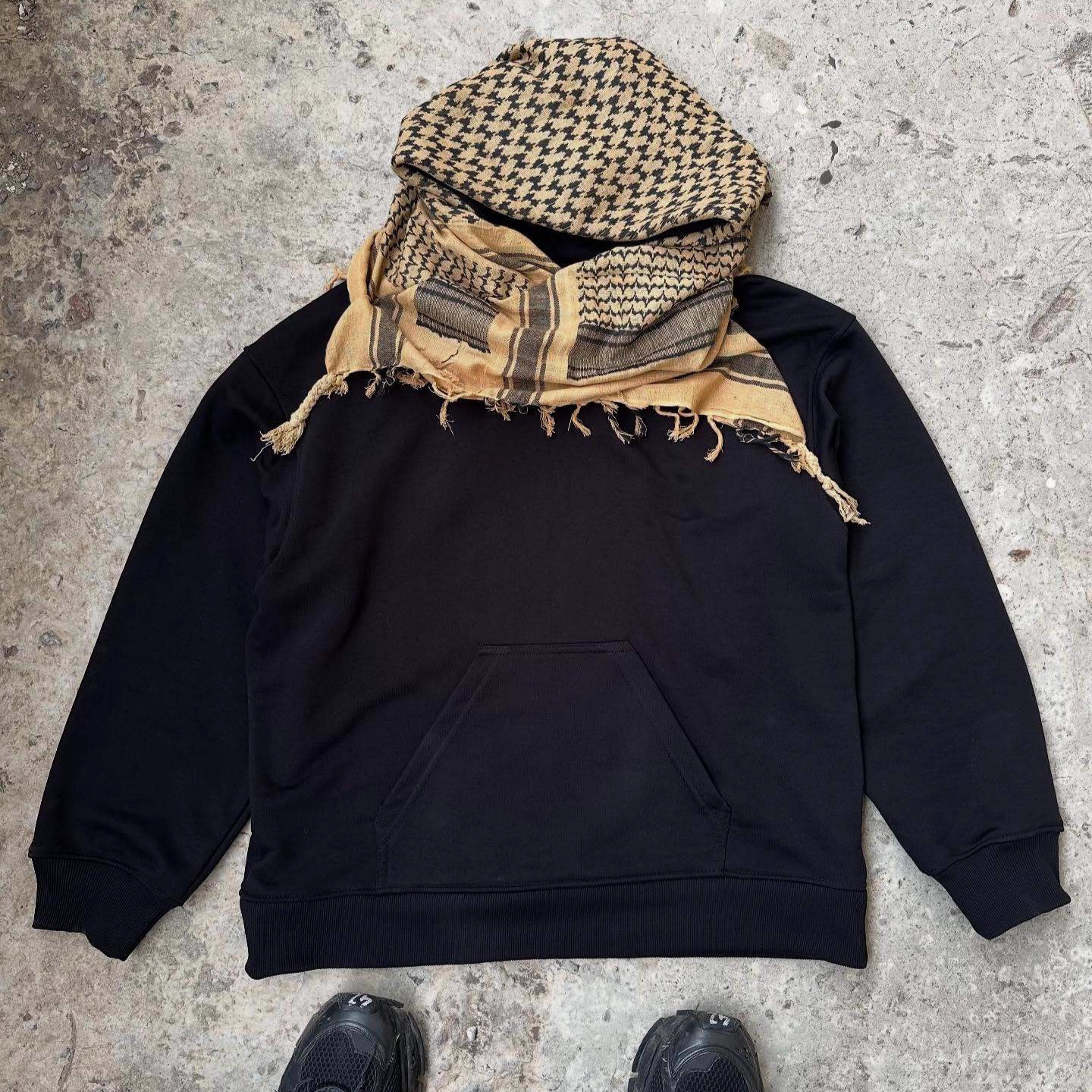 hoodie Ins Style New Personality Headscarf Windproof Hooded Unisex Fashion Street Pullover Sweatshirt