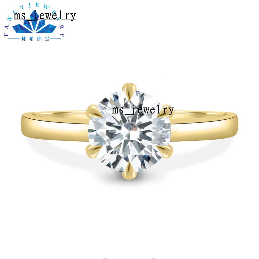 Gia Igi Certified CVD HPHT VVS Lab-Grown Diamonds 14K/18K Solid Gold Rings with Fancy Cut for Womens Engagement Jewelry