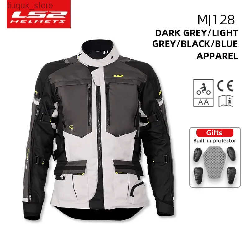 LS2 MJ128 NORWAY motorcycle riding suit mens and womens motorcycle pull car fall waterproof thermal insulation CE jacket L250818