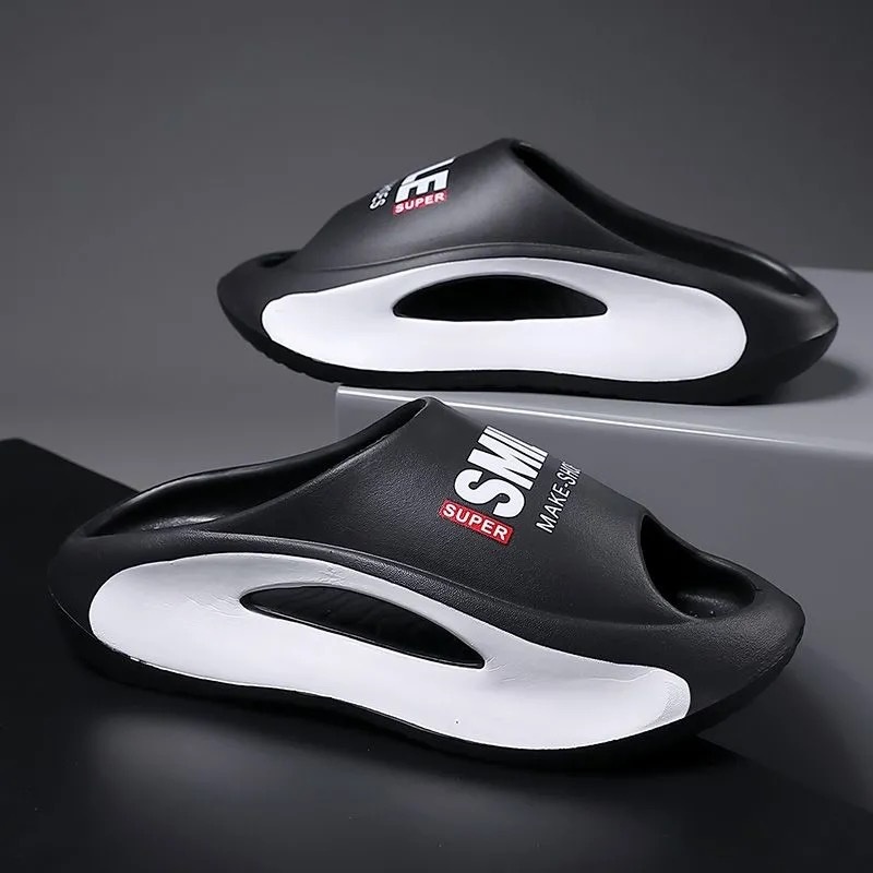 Men's Cloud Comfort Slides - Ultra Soft EVA Sandals for Outdoor, Beach & Street - Stylish Coconut Design 2025