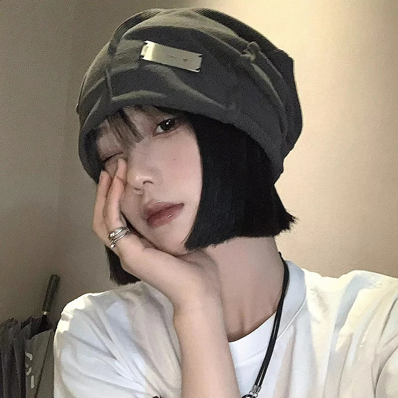 Solid Color Baggy Slouchy Beanie Soft Cotton Hats For Women Men Spring Autumn Hip Hop Skullcaps Outdoor Warm Pullover Cap250812
