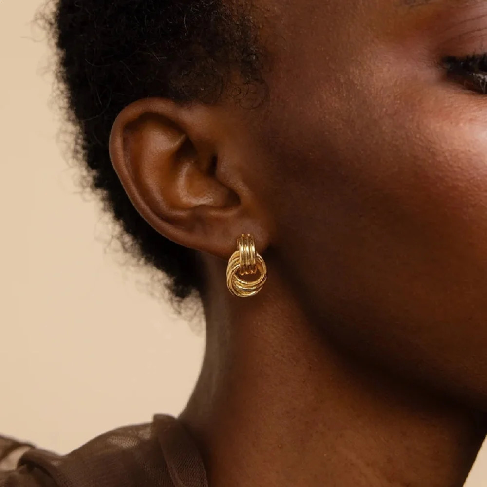 UWORLD Mini Boucles d'oreilles à double cerceau par Caitlyn Bijoux de couleur Gold Classic Multilyn Multilyn Gift Perfect pour 250811