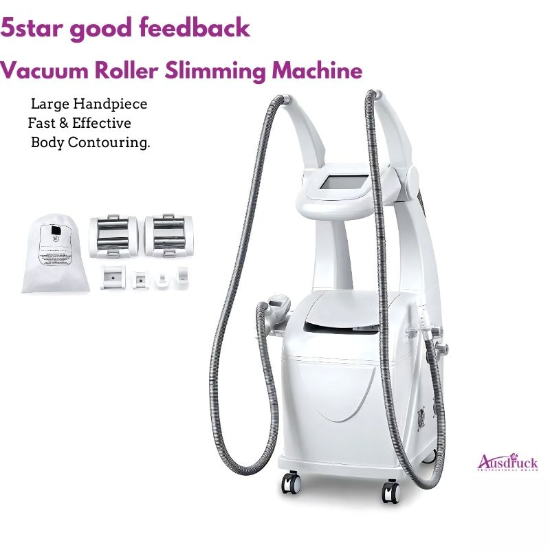 Professional Vacuum Roller Slimming Machine, Body Contouring and Cellulite Reduction Device, Skin Tightening and Massage System for Clinics
