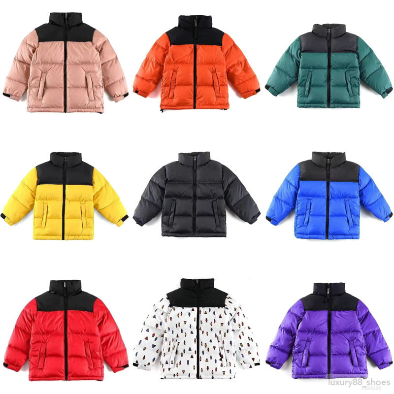 2025 Kids children Coat NNF designer 22 winter Jacket boys girls outdoor Down hooded Warm Parka Black Puffer Jackets Letter Print Clothing 120 180 J
