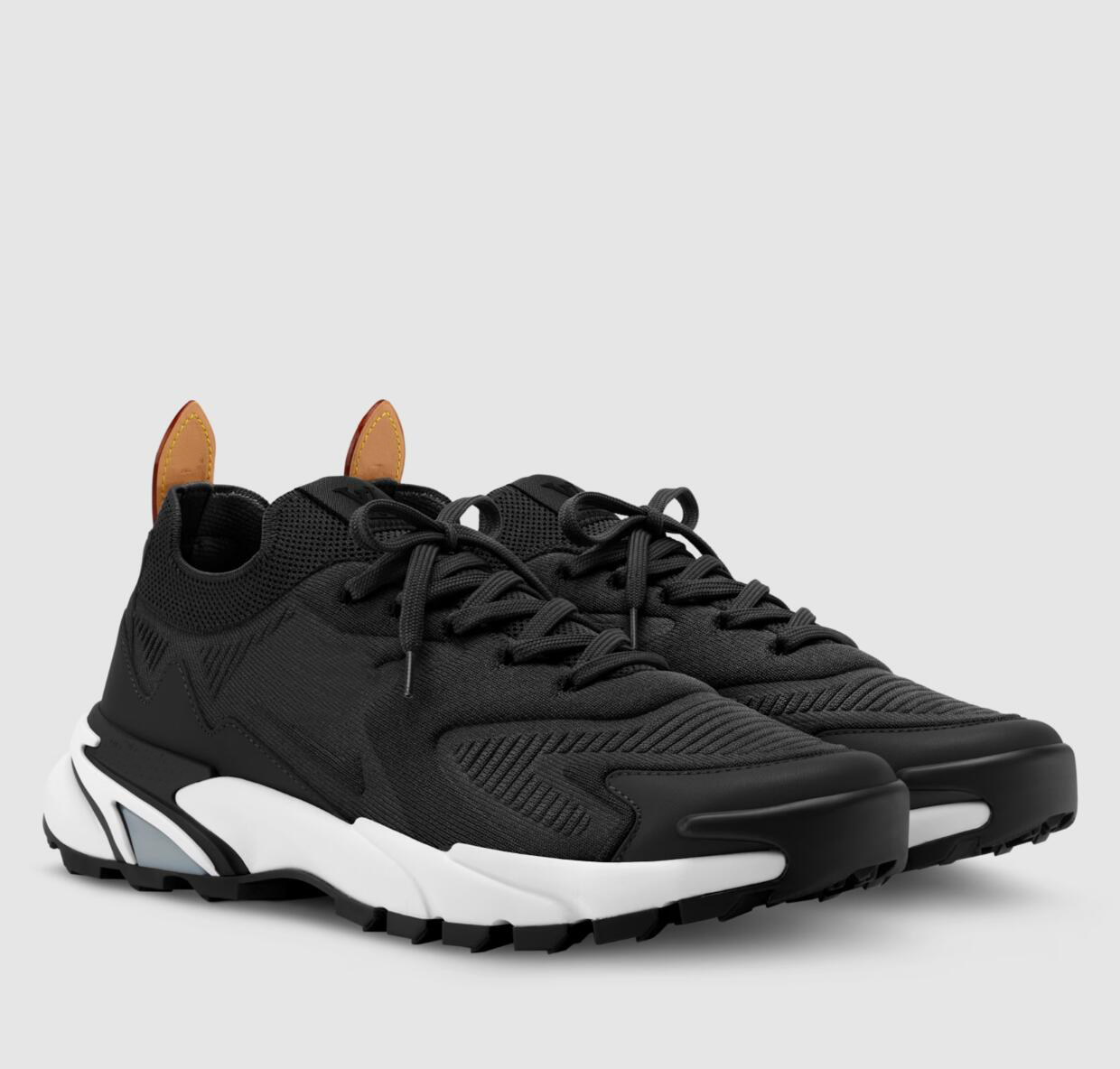 Famous Brand Men Runner Tatic Trainers Technical Knit Calf Leather Slip-on Fit Mesh Breathable Runner Sports Comfort Outdoor Footwear