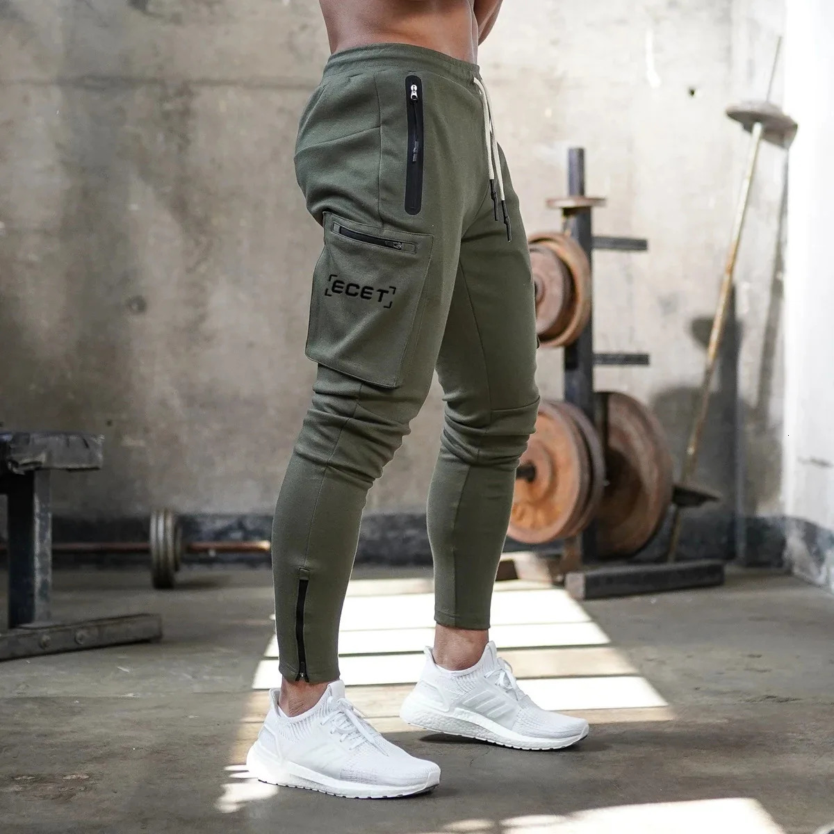 Spring And Autumn American Sports Mens Solid Color Overalls Outdoor Leisure Fitness Running Training Pants Clothing 250818