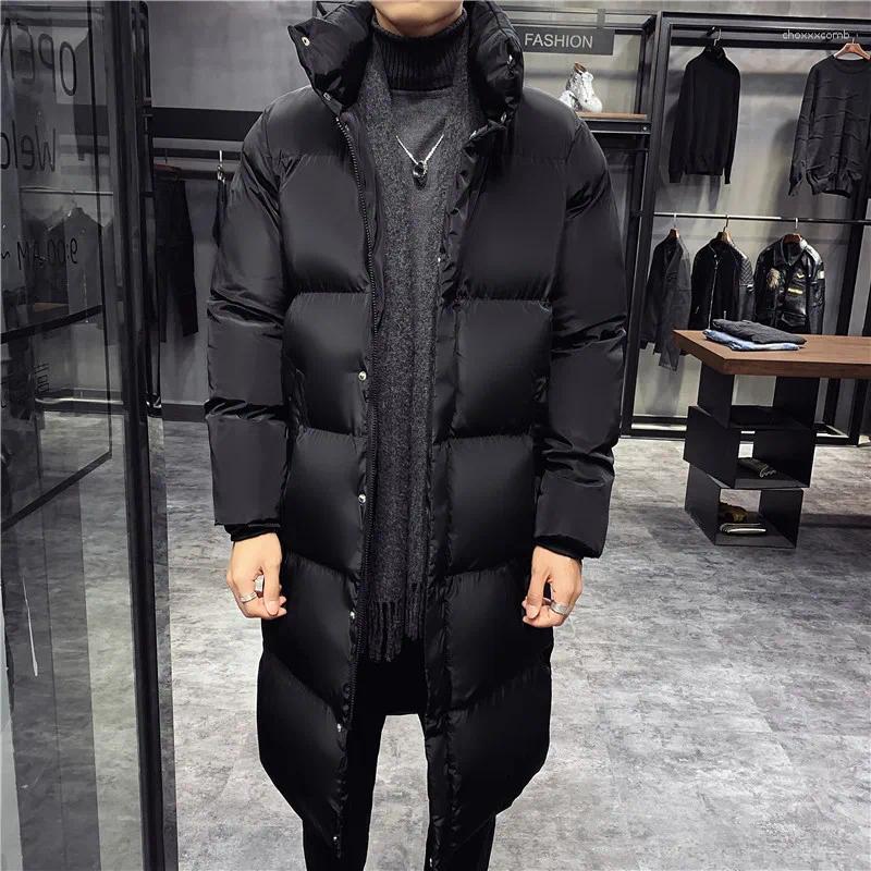 Veste en bas 2025 pour hommes Collier debout à mi-longueur Coton Coton Hiver Fashion Casual Street Clothing Taille 5xl-M