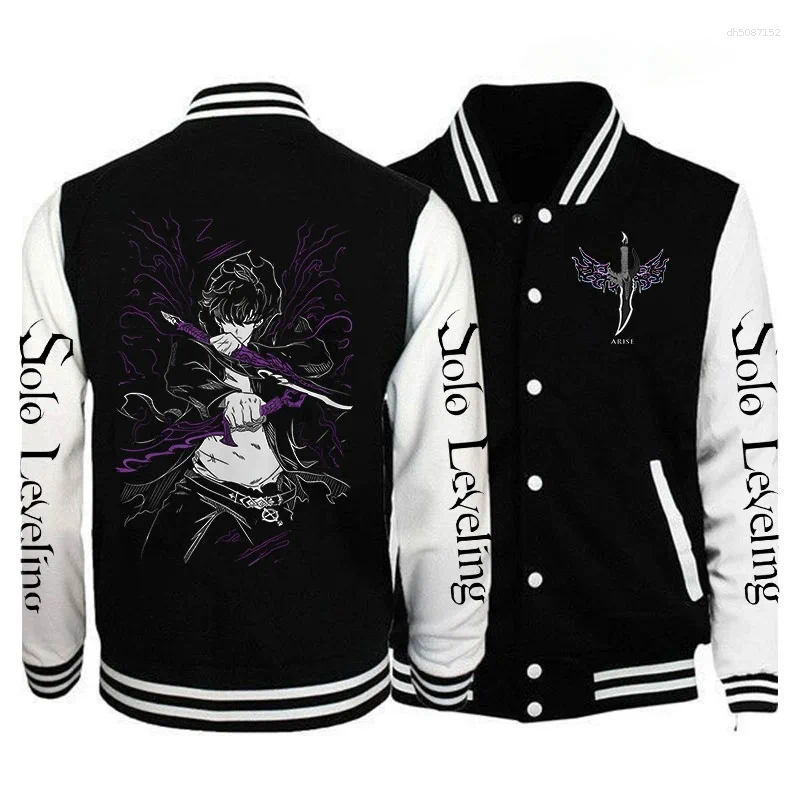 Vestes masculines 2025 Solo Statue de Dieu Sweat à capuche Uniforme de baseball veste masculine mode HARAJUKU LES VORSES ENTÉRIEUR