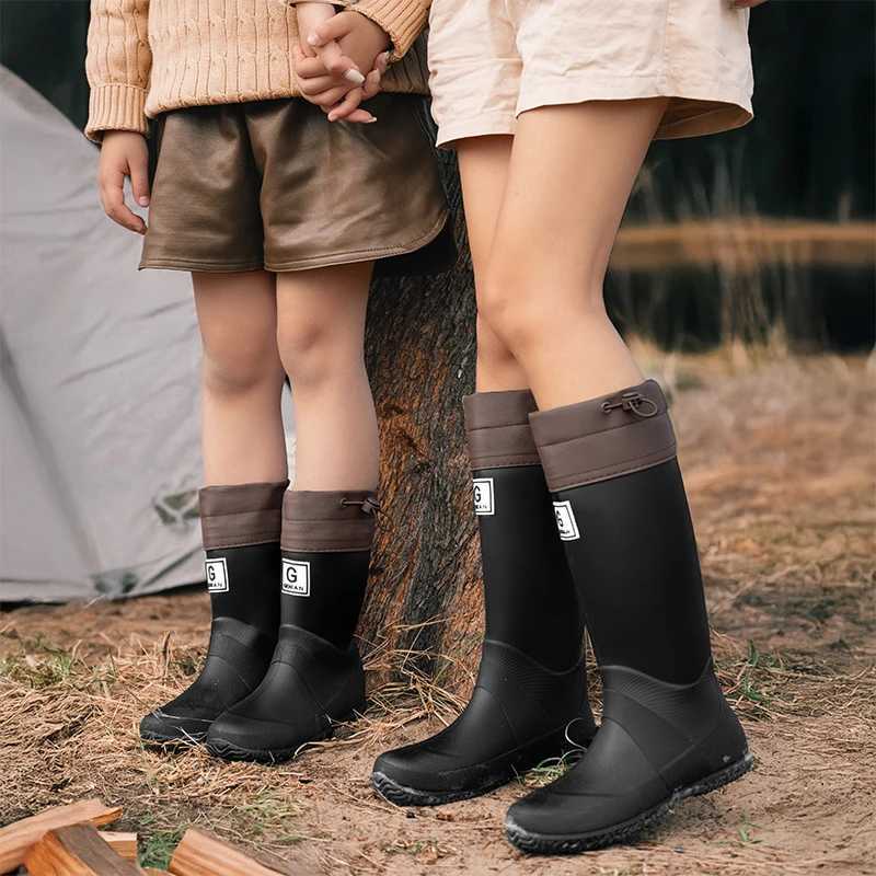 Women Waterproof Boots New Style Elastic Mouth Ankle Boots Mid Top Rain Shoes Non-Slip Outdoor Indoor Chelsea Water Boot Woman XJ250818