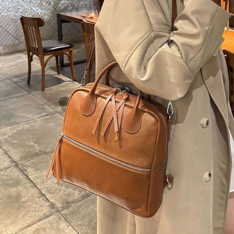 Women Cow Genuine Leather Female Casual Head Layer Cowhide Lady Crossbody Bags Fashion Shoulder Bag For Ladies Handbag 250818 250818