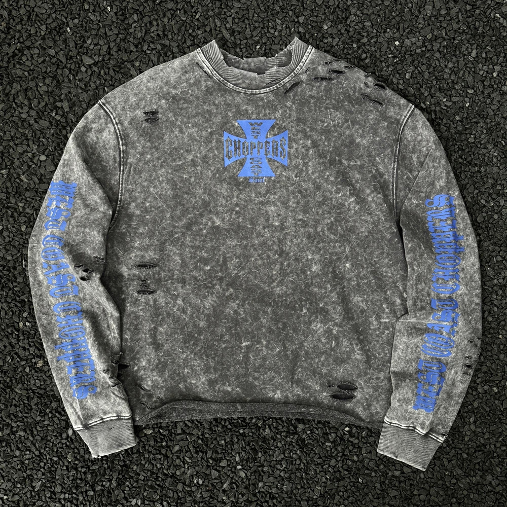 Yao Fashion Trend Vintage Streetwear Baggy Loose Y2k Graphics Print 100% Cotton Tops Pullover Sweatshirt For Men Unisex 250815