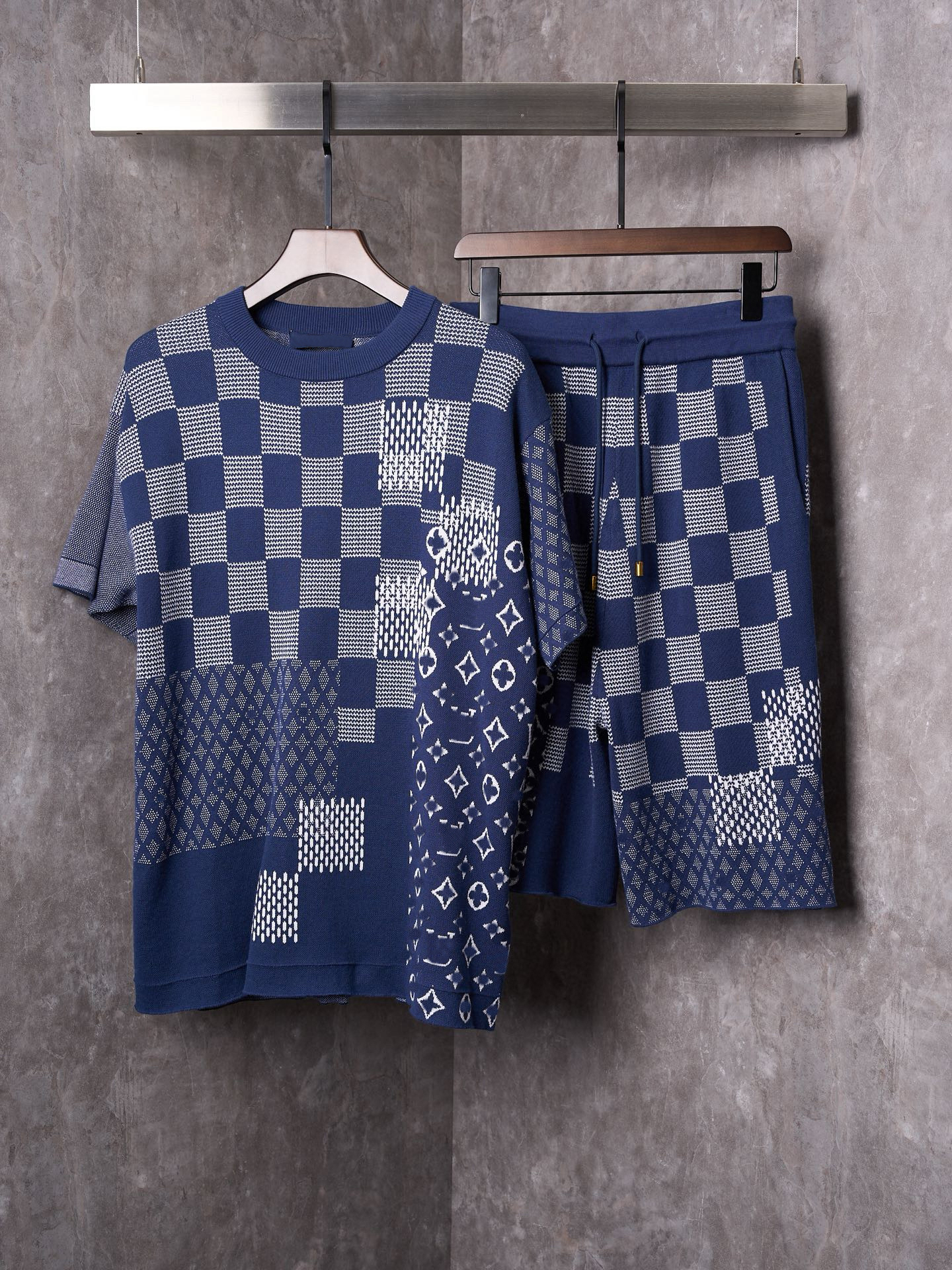 2026 Men's Plus Tee & Poos Round nck embroidered and printed polar style summer wear with street pure cotton m75