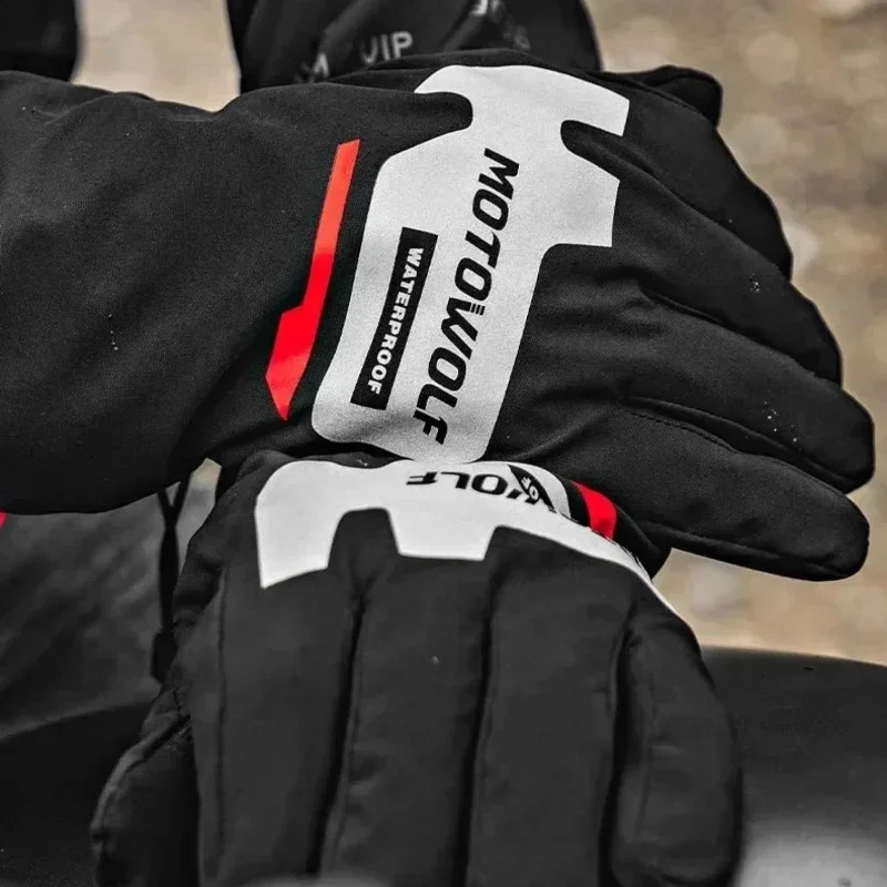Autumn Winter Motorcycle Riding Gloves Waterproof Rainproof Cover Windproof Warm Motorbiker Racing Rider Accessories Men Women 250815